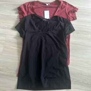 Lot of 2 BNWT T-Shirts Short Sleeve James Perse & Theory